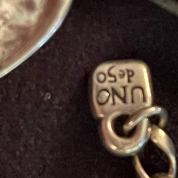 Uno de 50 silver and brown leather choker - Picture 4 of 6